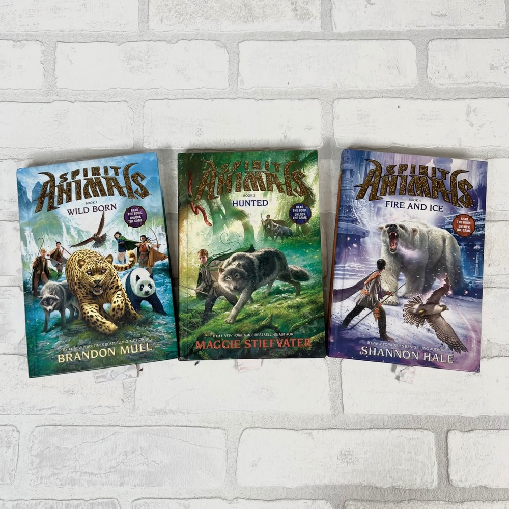 Spirit Animals Book‎ Set Wild Born Hunted Fire and Ice Books 1 2 4 Series